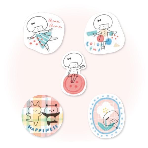 Furukawashiko Flake Sticker x mizutama [QSA225] - kokoromoyou Runrun